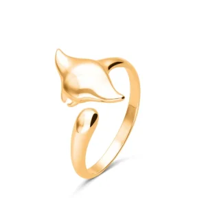 ANILLO BALVAN BAÑADO EN ORO