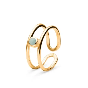 ANILLO AVASA BAÑADO EN ORO