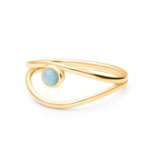 ANILLO DEVAL BAÑADO EN ORO