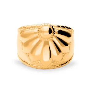 ANILLO JATIYA BAÑADO EN ORO