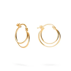PENDIENTES BLAINE (16MM) BAÑADOS EN ORO