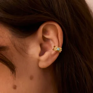 EAR CUFF CHART BAÑADO EN ORO