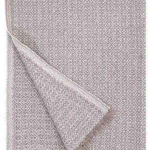 KOLI Merino-Wolldecke 135 x 170 cm | Weiß-Beige