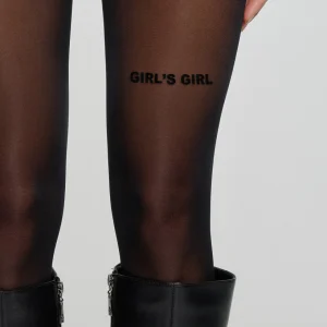Girl's Girl Statement Tights Black