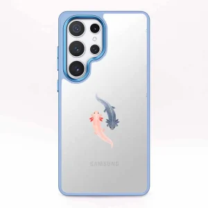 Samsung S25+ Hülle - Axlotl blau - "Axl" - nachhaltig